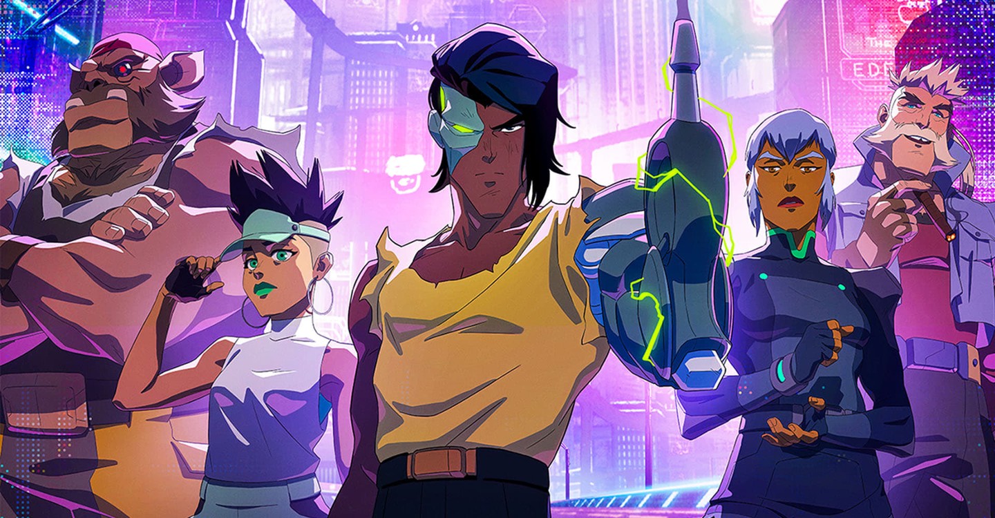 la serie Capitán Laserhawk: Un remix de Blood Dragon